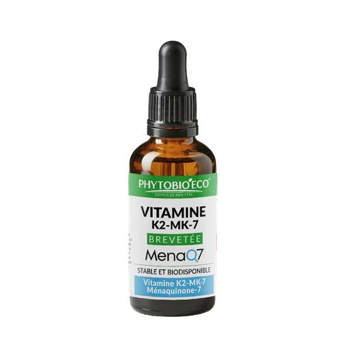 Vitamine K2-MK-7 brevetée MenaQ7 Gouttes - 25 ml